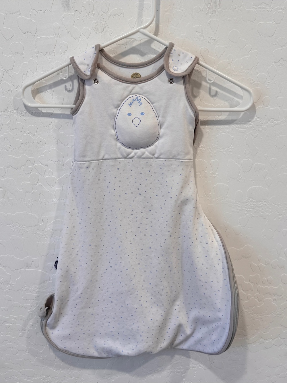 Nested Bean Sleepsack Zen Classic Blanket Swaddle 0-6 Months White Unisex